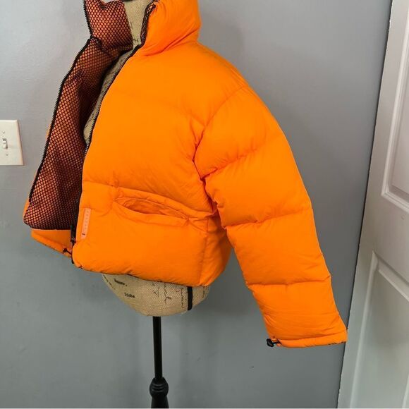 Sz S Connor McKnight ORANGE Reversible Quilted & Mesh Down Jacket NWOT$1275 MSRP - Picture 9 of 16